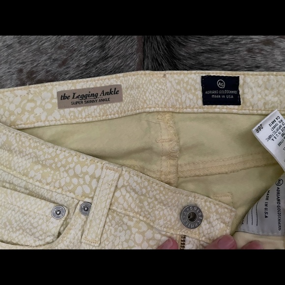 AG python print yellow jean - Picture 2 of 3